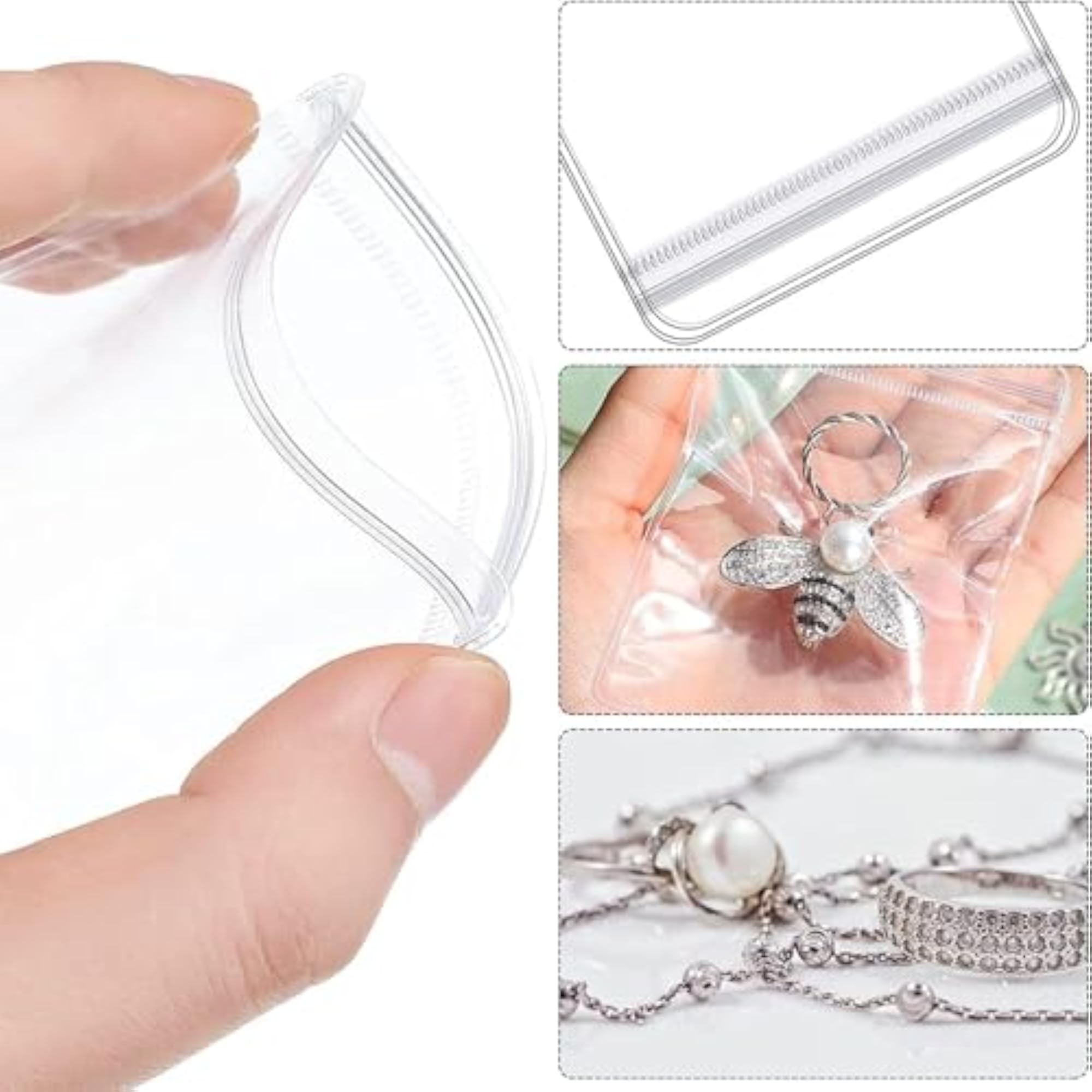 50 Pcs Medium Jewellery Organiser Storage Pouches
